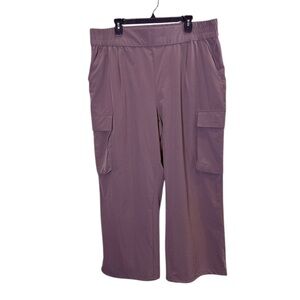 JoyLab Women’s Taupe Cropped Cargo Athletic Pants sz XXL